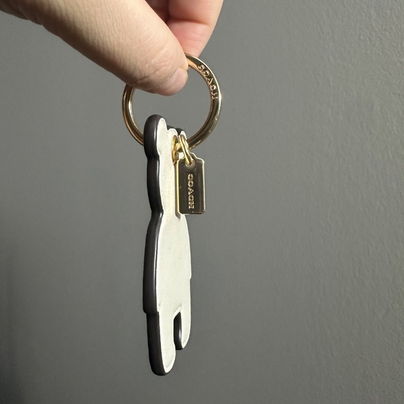 NWOT Coach Leather Bear Bag Charm - Picture 3 of 3